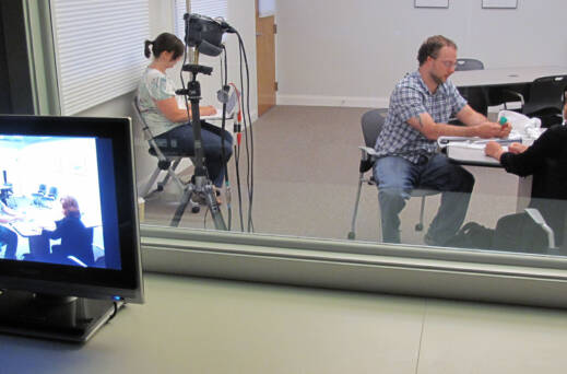 A view of our usability lab