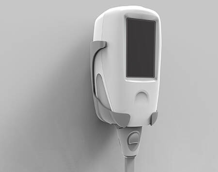 Rendering of Normatec muscle recovery device