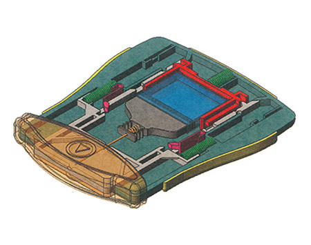 Lifecard flat autoinjector mechanism