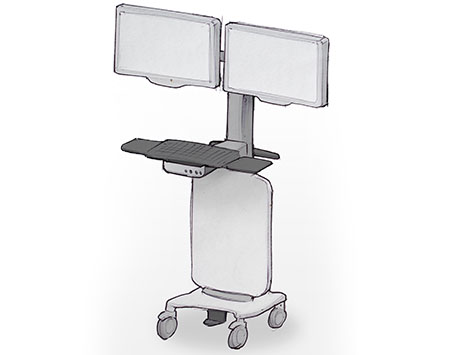 Navigation Sciences medical cart for tissue resection sketch
