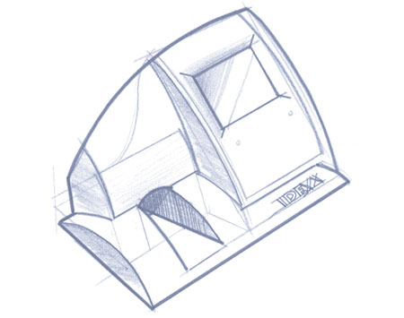 IDEXX snapshot milk analyzer device sketch
