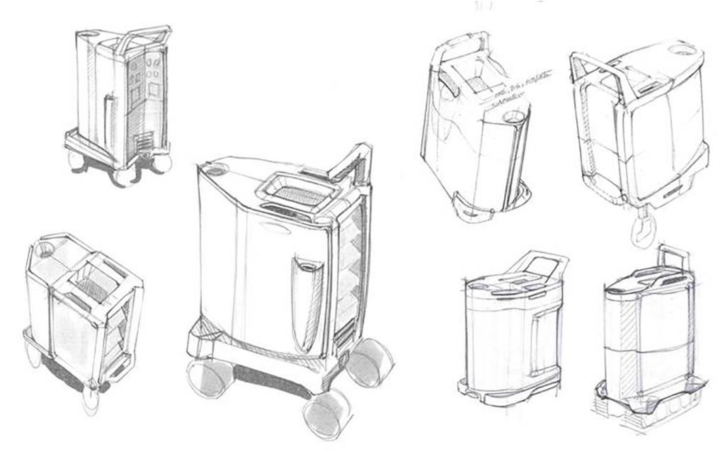 A sketch of some medical cart concepts
